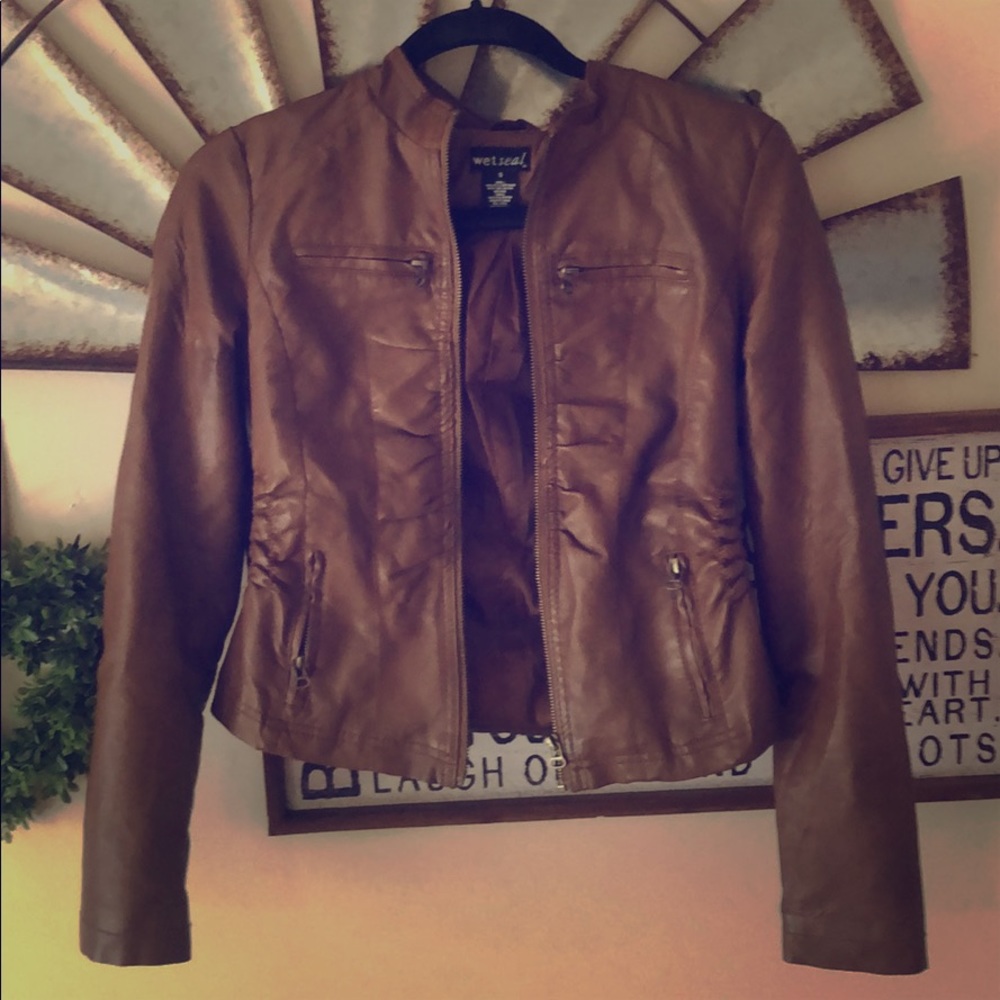 Leather Jacket Wet Seal